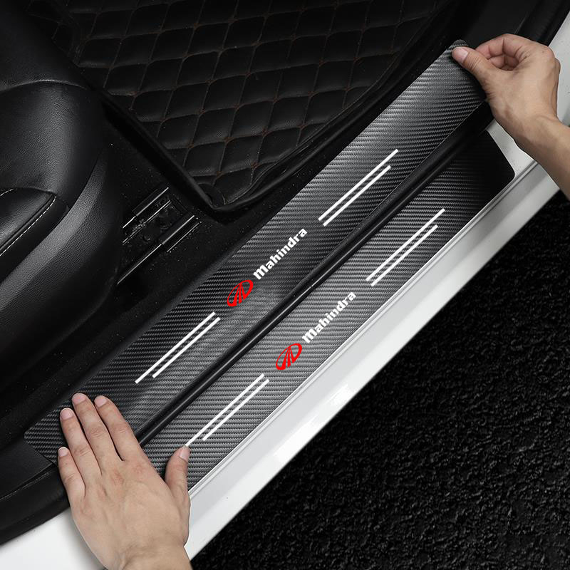 Car Accessories Xuv 300 - カーボンファイバー製カーゴバンパー保護ステッカー マヒンドラ kuv100 xuv700 xuv300 tuv300