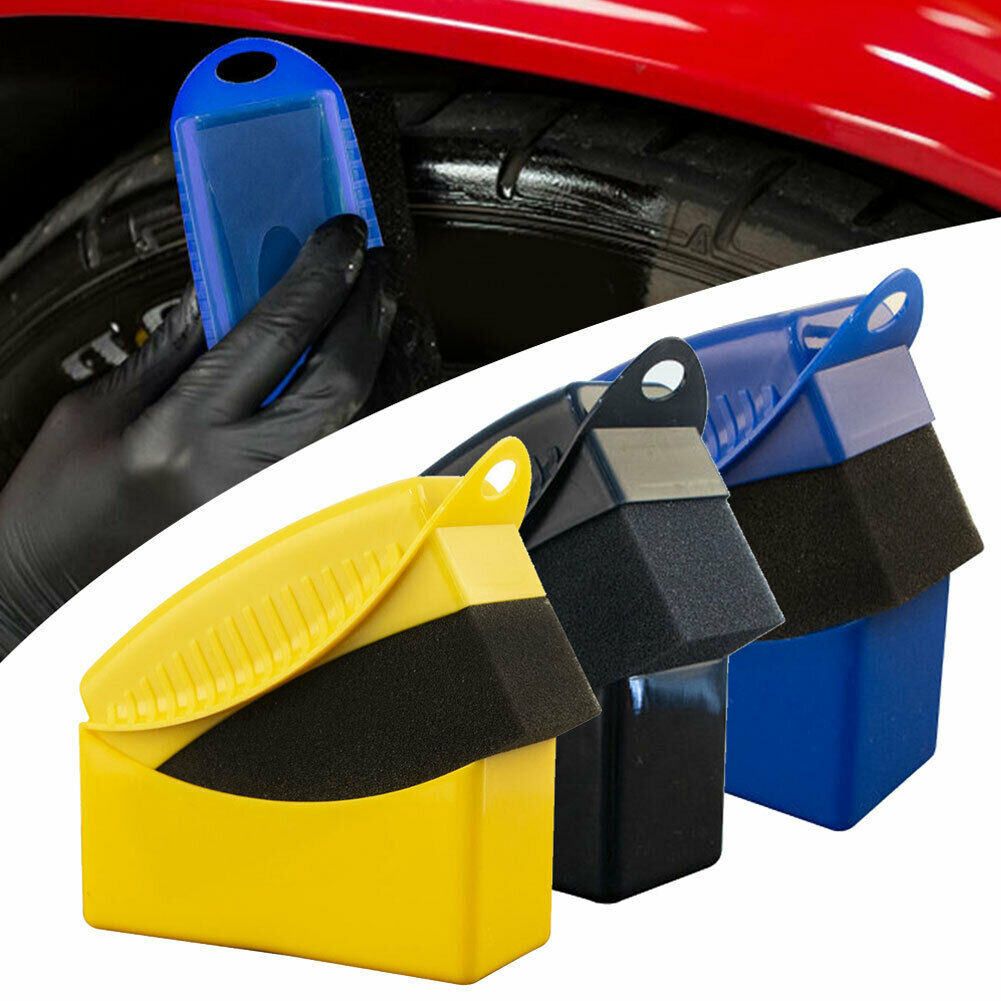Car Detailing Brush - 車のホイール研磨ワックスがけスポンジブラシプラスチック洗浄クリーニングブラシスポンジブラシ車のクリーンディテールアクセサリー