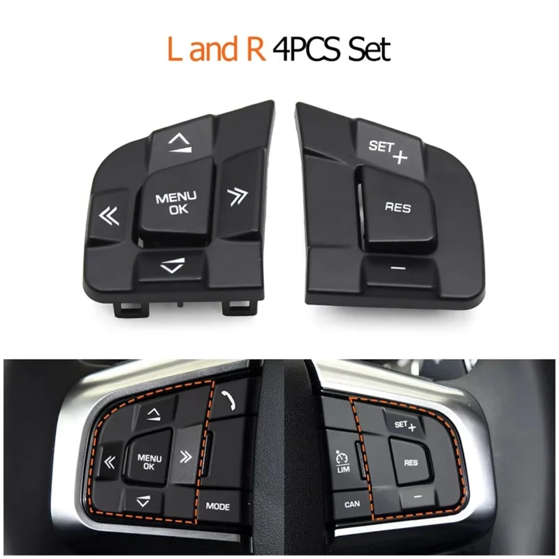 Steering Wheel Cover - LR095537 ステアリングホイールスイッチボタンカバー ランドローバーディスカバリースポーツ 2015-2019用