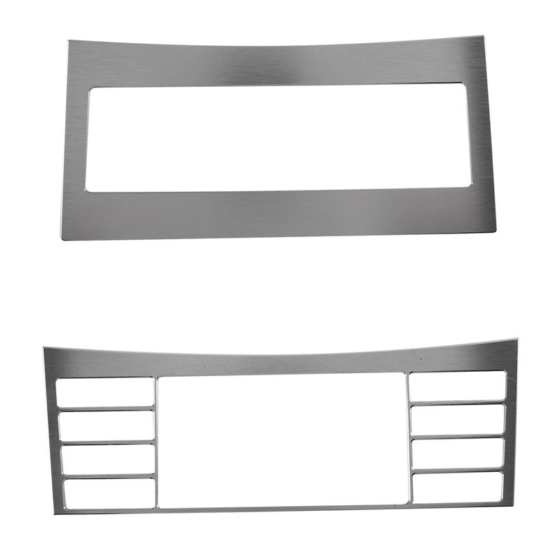 Car Accessories Low Price - A65P-2Pcs 車コンソール空調 CD パネルボタンフレームトリム部品メルセデスベンツ E クラス