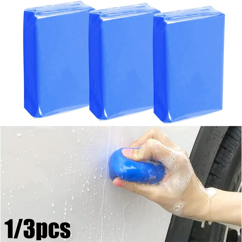Car Detailing Brush - 1-3 個粘土バーディテール自動車クリーンウォッシュクリーナースラッジ泥除去マジックブルー車のクリーニング車のブラシカーアクセサリー