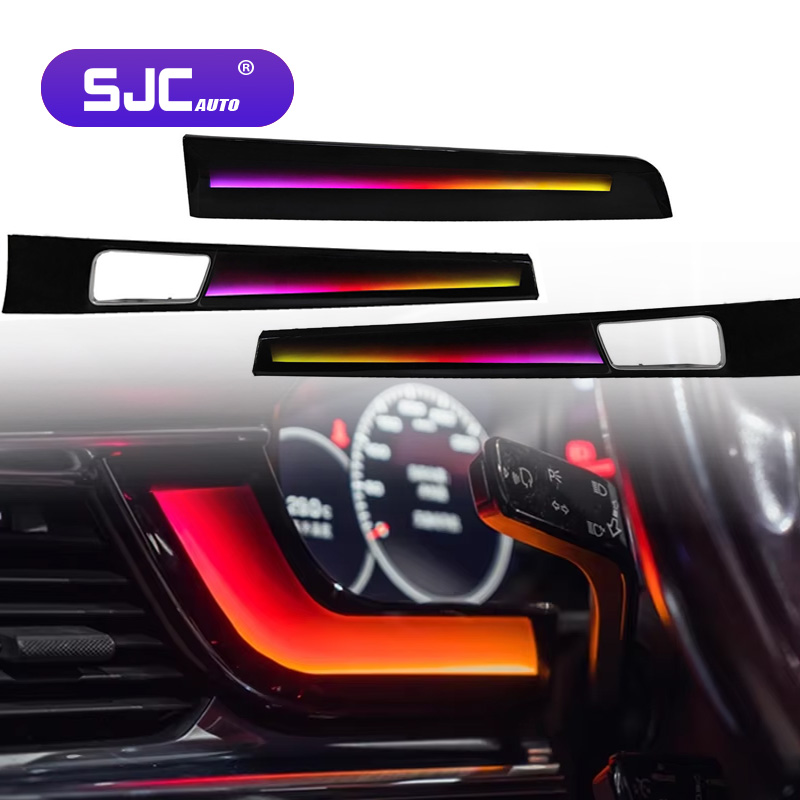 Car Accessories Light - NewSJCアップグレードカー ダイナミックアンビエントライト ポルシェ パナメーラ 2017-2023年モデル用 64色LEDシンフォニーインテリアトリムアクセサリー
