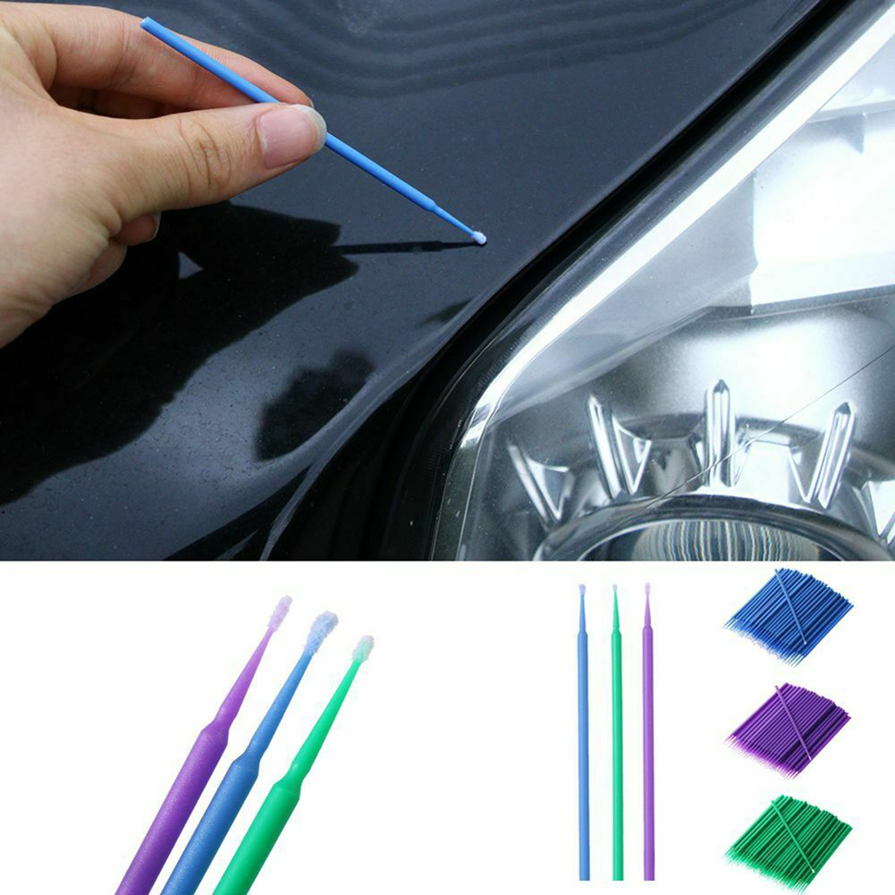 Car Detailing Brush - 使い捨ての口紅,車のデタンリングブラシ,自動車の修理ツール,100個のセット。