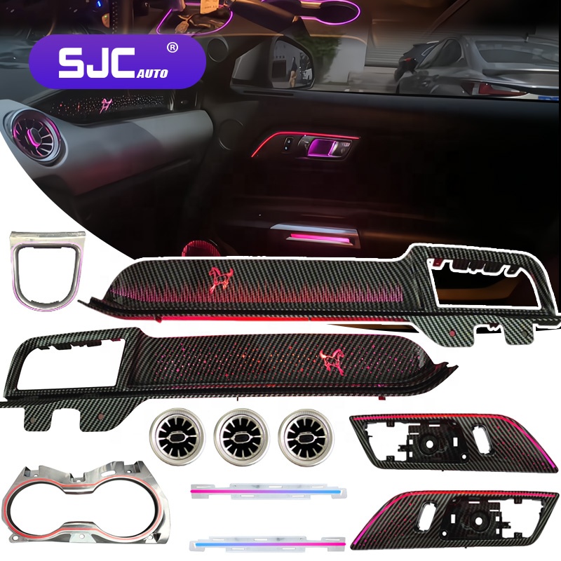 Car Accessories Light - NewSJCアップグレード車内雰囲気灯 フォード マスタング 2012-2022年式 車内インテリア 256色LEDライト