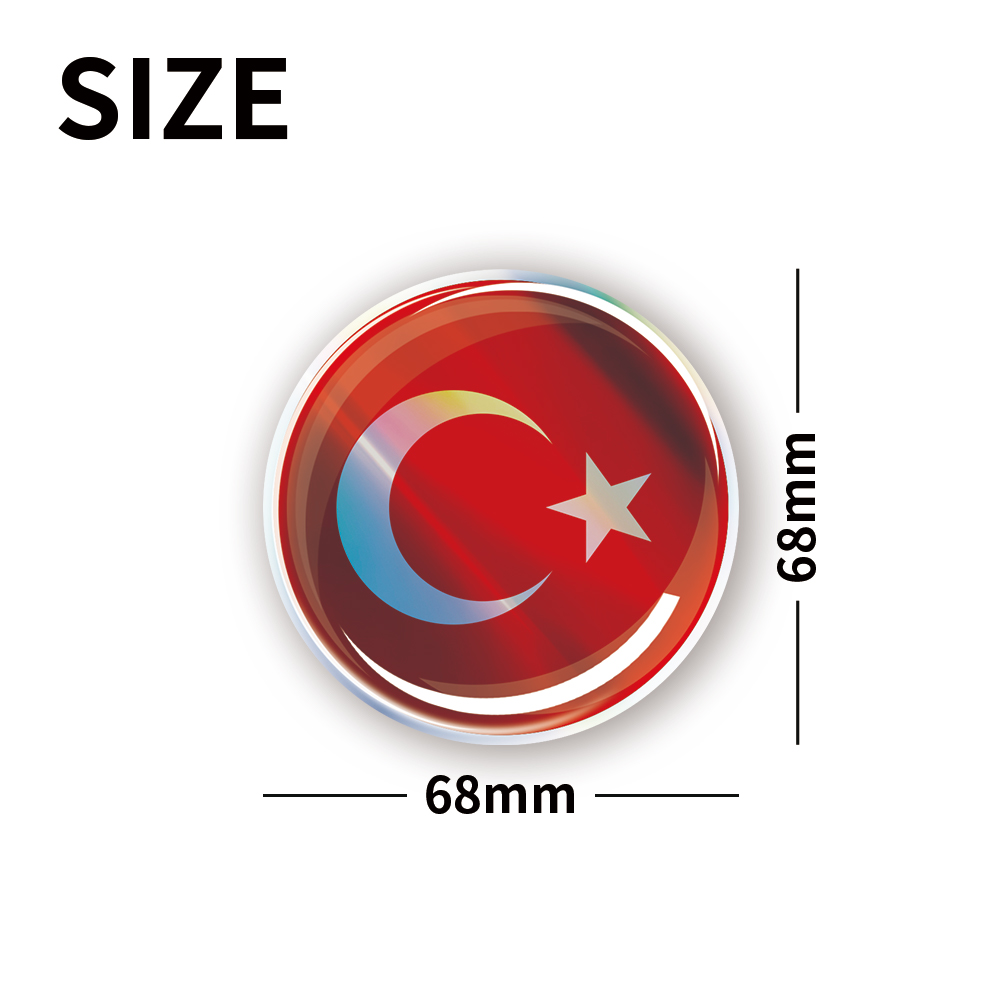トルコ国旗 ウガンダ ウクライナ シンガポール 車のステッカ - Car Accessories Singapore のレビューと価格