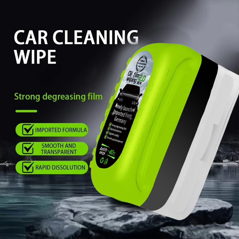 非毒性車ガラス油膜除去キット強力なフロントガラスクリーナース - Car Detailing Brush のレビューと価格