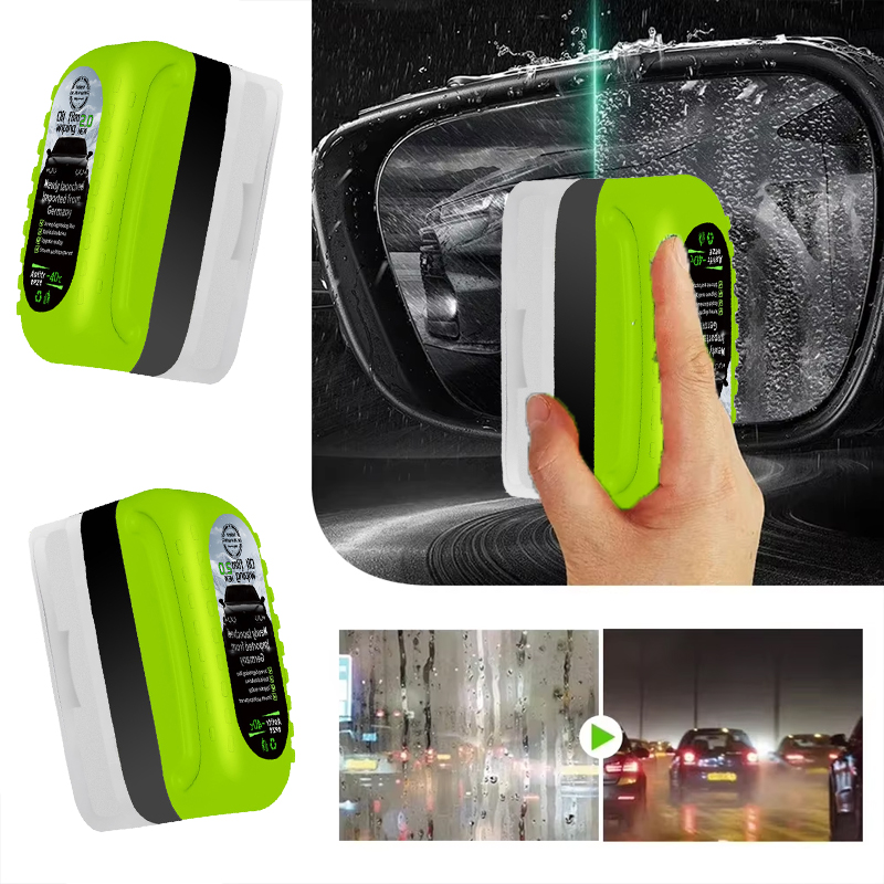 非毒性車ガラス油膜除去キット強力なフロントガラスクリーナース - Car Detailing Brush のレビューと価格