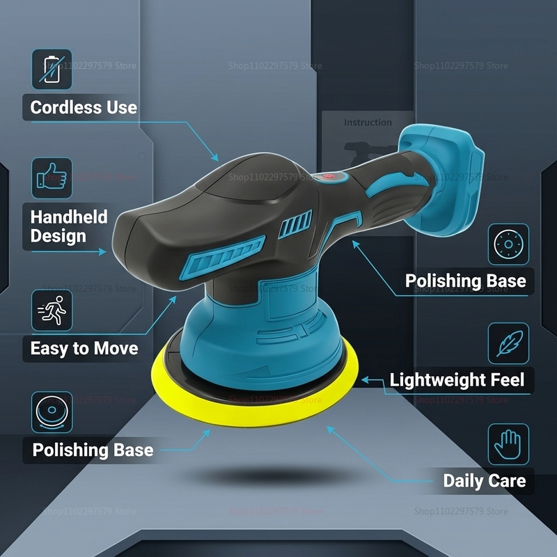 コードレス18Vカーポリッシャー電動研磨機ワイヤレスワックス - Car Detailing Brush のレビューと価格