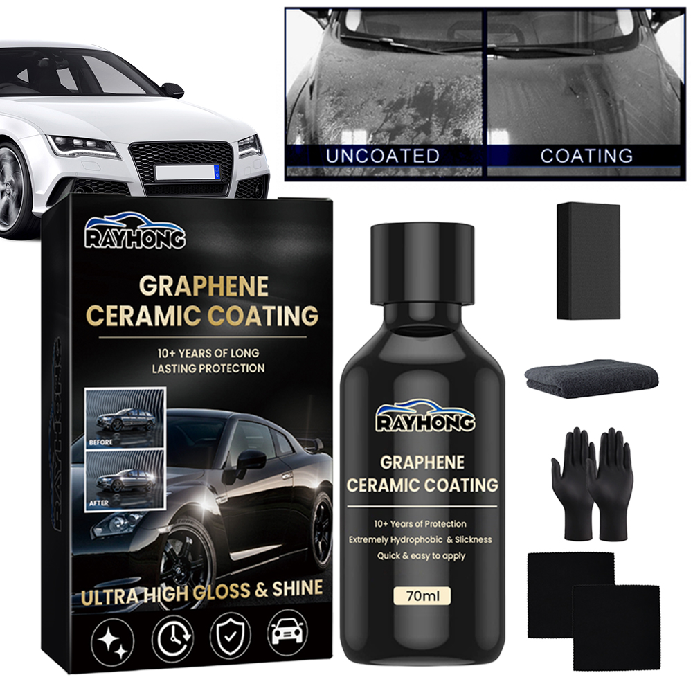 70ml グラフェン セラミック コーティング 20H 自己 - Car Detailing Brush のレビューと価格