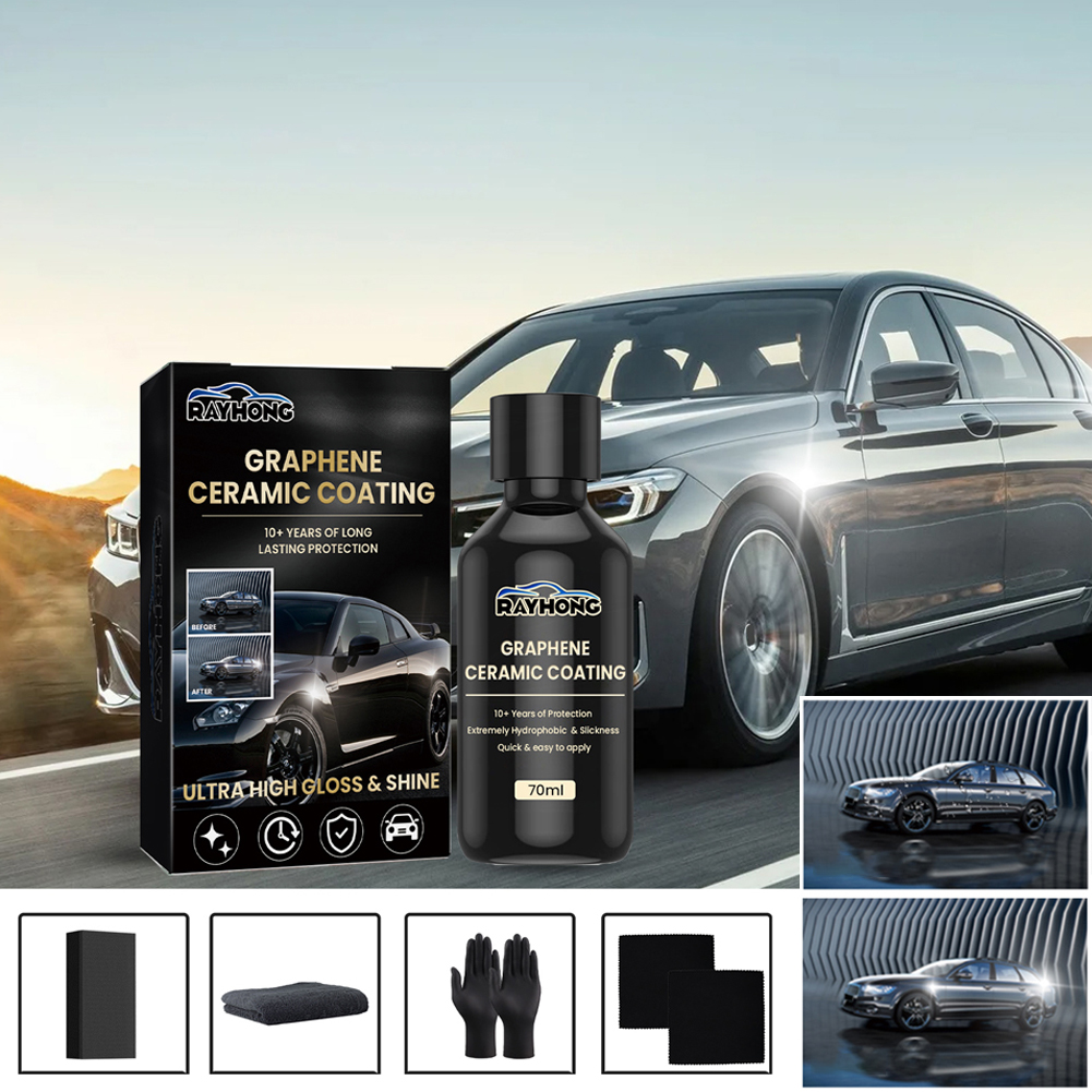 70ml グラフェン セラミック コーティング 20H 自己 - Car Detailing Brush のレビューと価格