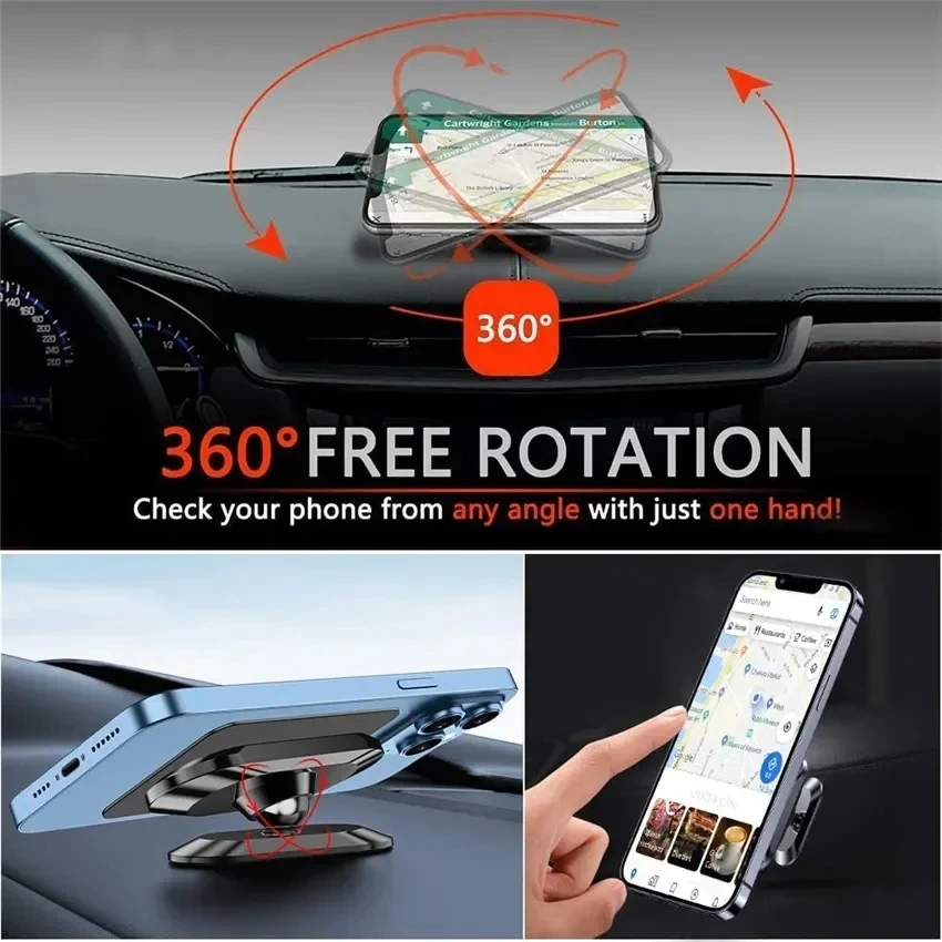 360 °   マグネット式車載スマホホルダー 磁石 スマー - Car Accessories Xiaomi のレビューと価格