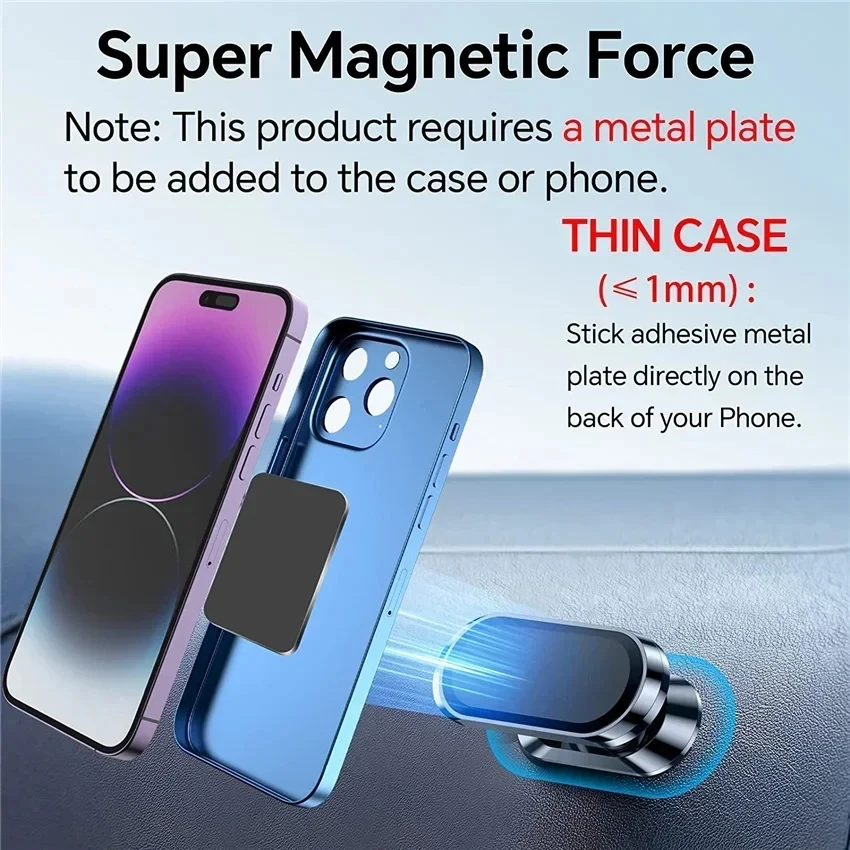 360 °   マグネット式車載スマホホルダー 磁石 スマー - Car Accessories Xiaomi のレビューと価格