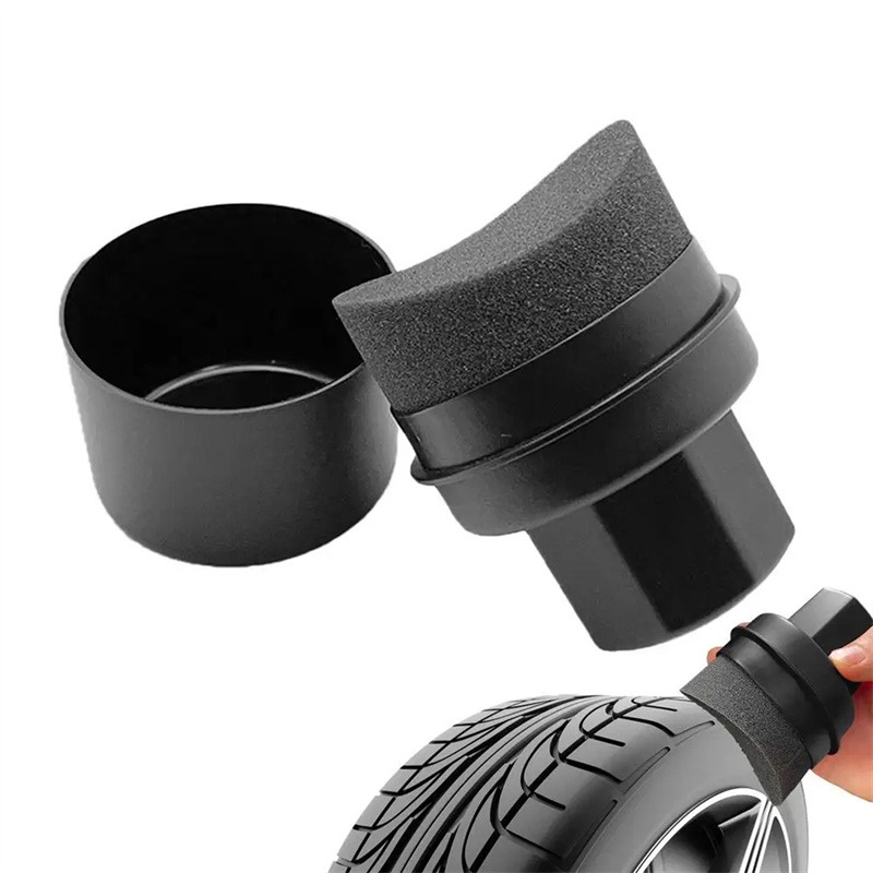 車のタイヤワックスがけスポンジ 車のワックス塗布パッド 蓋付 - Car Detailing Brush のレビューと価格