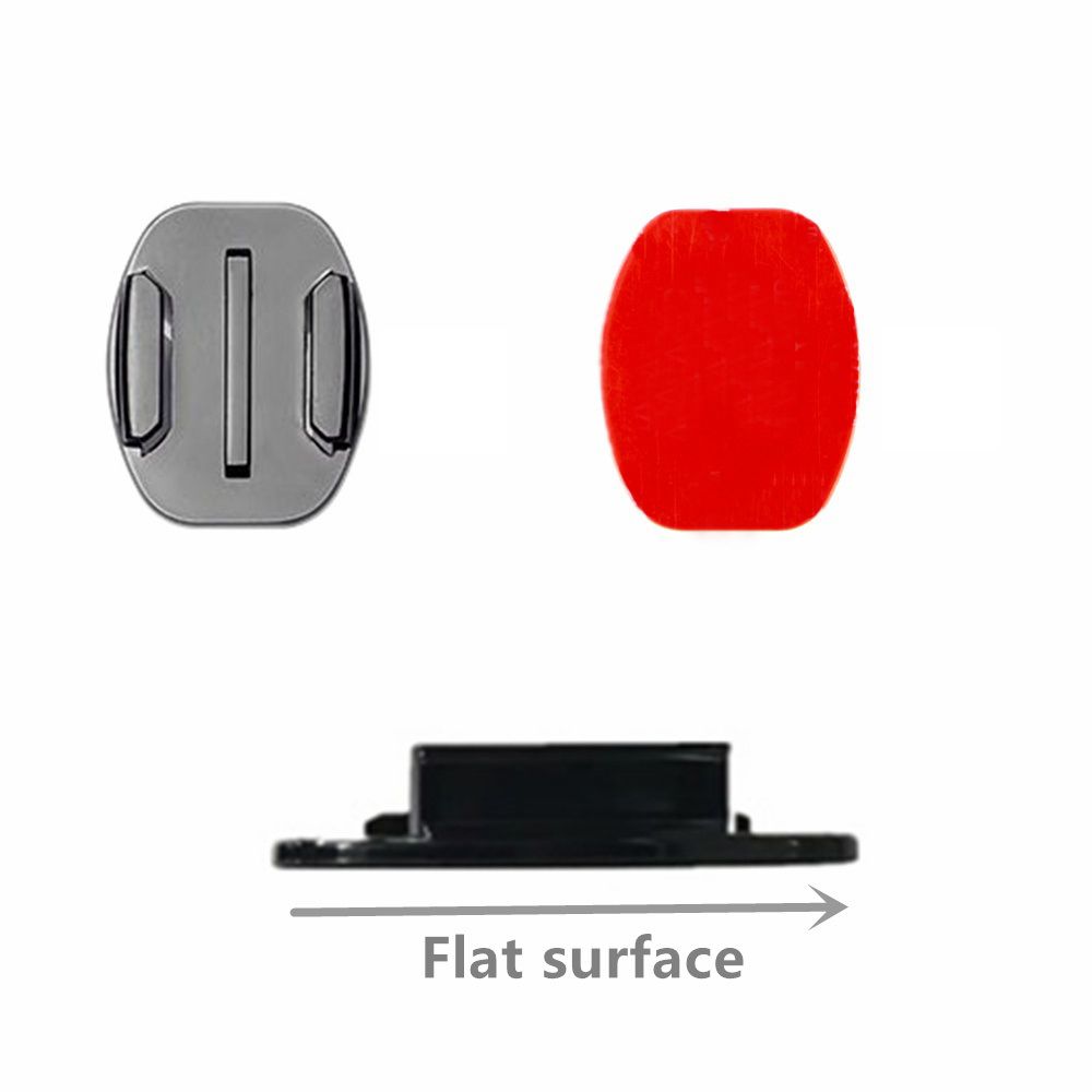車のヘルメットカメラ粘着ステッカーホルダーフラットカーブマウ - Car Accessories Xiaomi のレビューと価格