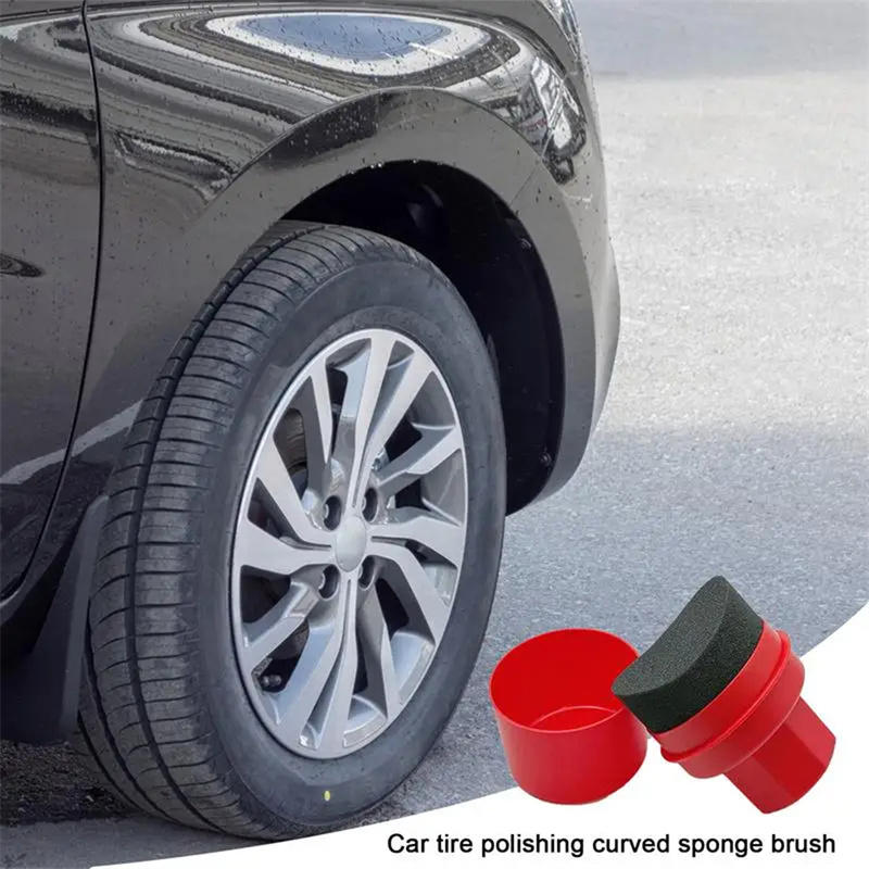 車用ワックス塗布パッド、蓋付きワックススポンジ、湾曲形状、簡 - Car Detailing Brush のレビューと価格