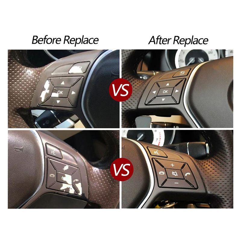 A65P-車のステアリングホイールボタンカバーメニューコント - Steering Wheel Cover のレビューと価格
