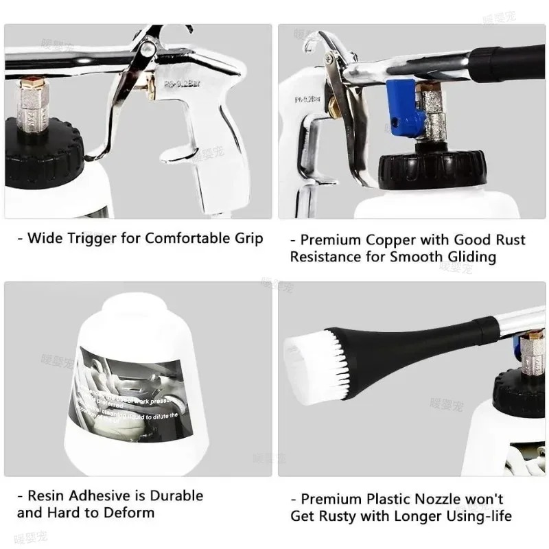 車内ダストクリーニングツール ハンドヘルドサイクロン空気圧送 - Car Detailing Brush のレビューと価格