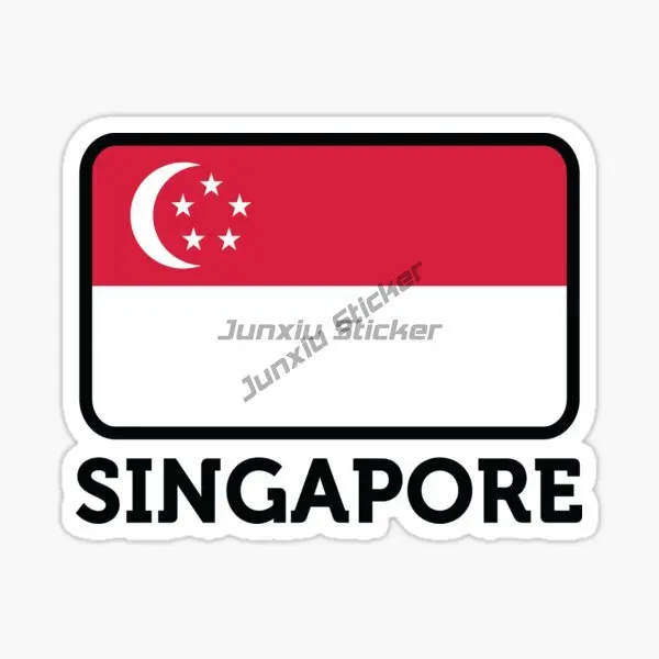 シンガポール国旗地図マーライオンエンブレムクリエイティブ P - Car Accessories Singapore のレビューと価格