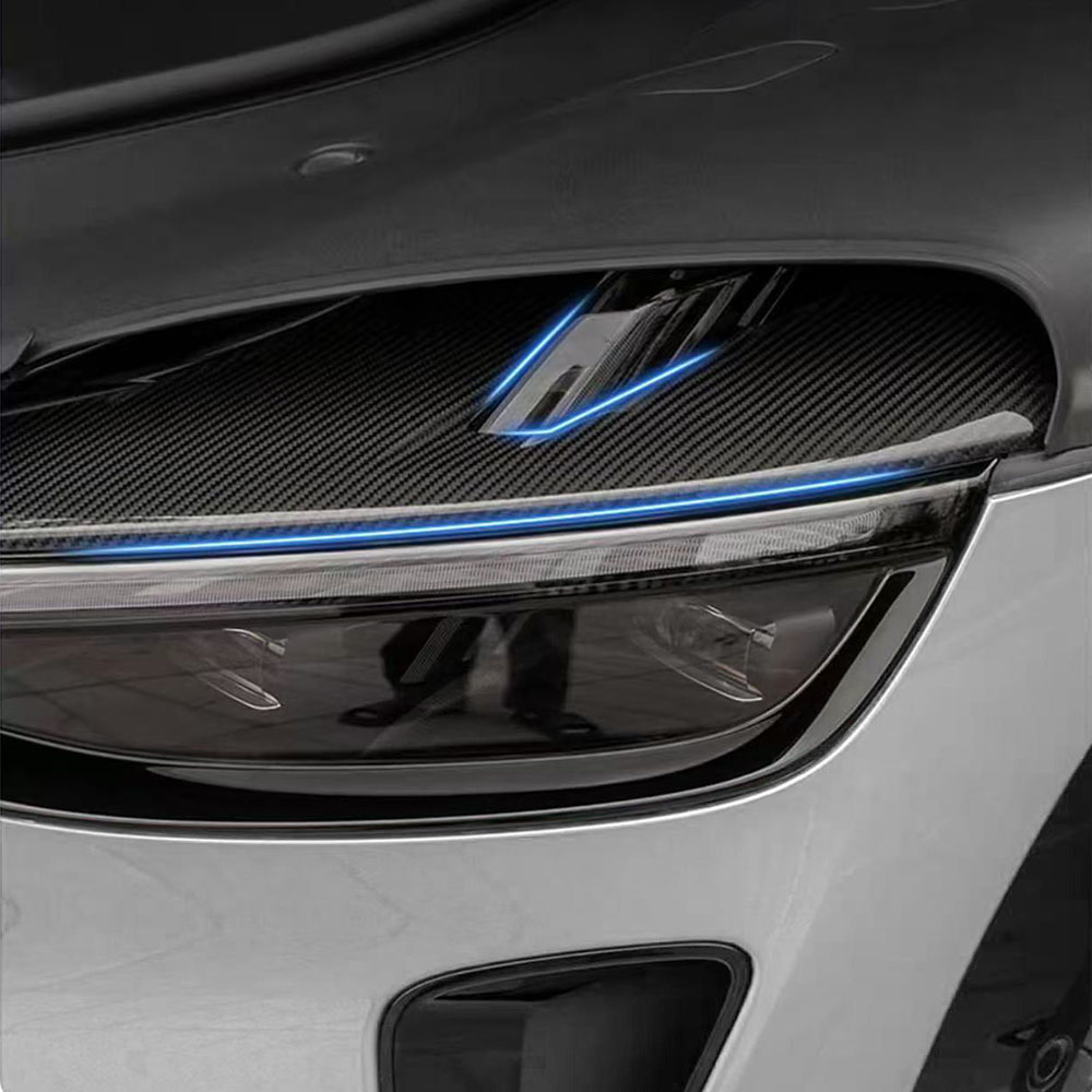 2個入り カーボンファイバーパターン ランプアイブロウ装飾カ - Car Accessories Xiaomi のレビューと価格