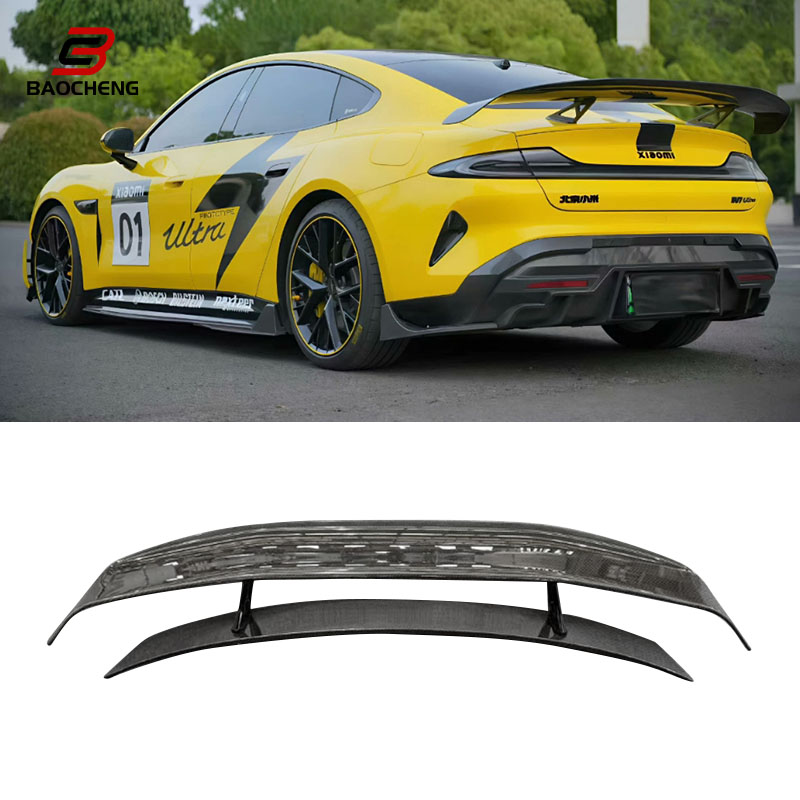 Xiaomi SU7ウルトラ用カーボンファイバーリアスポイラ - Car Accessories Xiaomi のレビューと価格